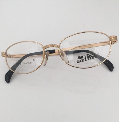 Vintage Jean Paul Gaultier JPG 55-8174 Gold Eyeglasses - Super Vision Optical