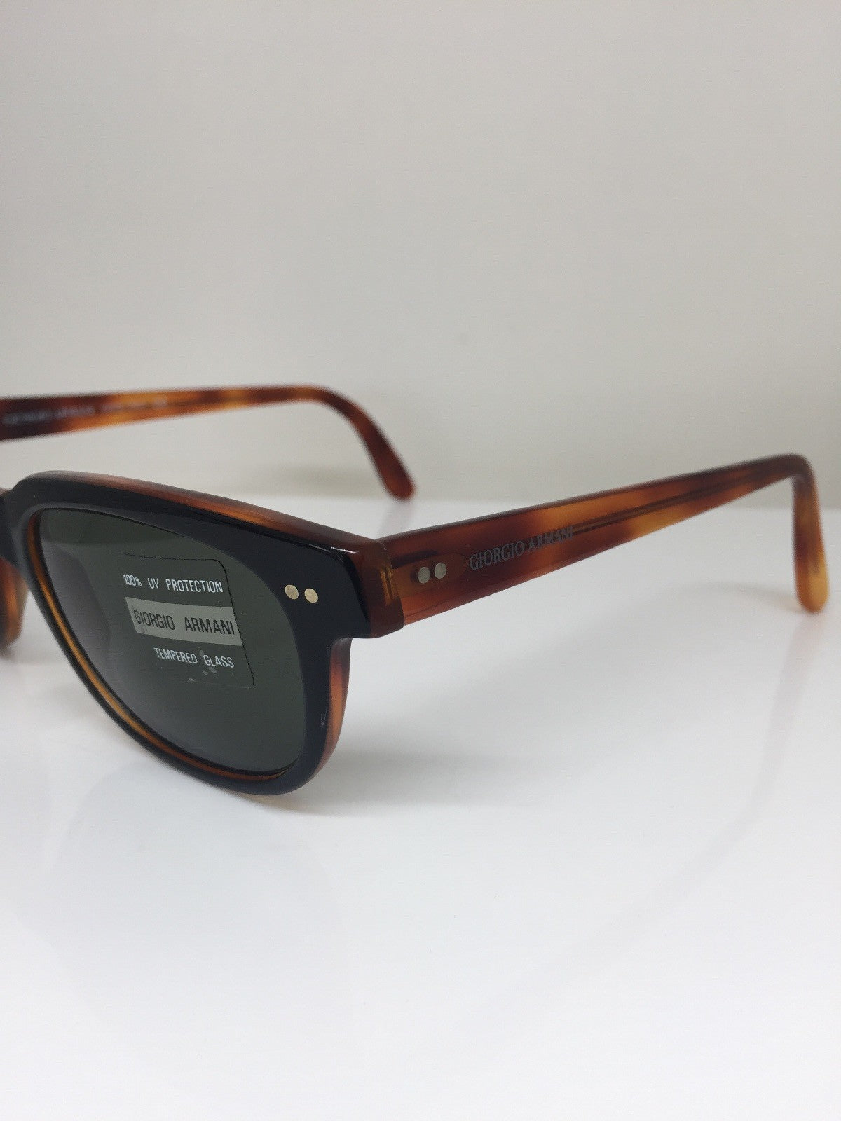 Vintage Giorgio Armani GA 376-S Black Sunglasses - Super Vision Optical