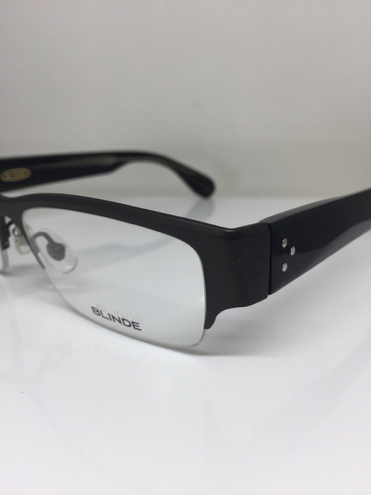 Vintage Blinde By Richard Walker Goin, Goin, Gone Gunmetal Eyeglasses - Super Vision Optical