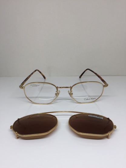 Vintage Calvin Klein CK 232 Gold Sunglasses - Super Vision Optical