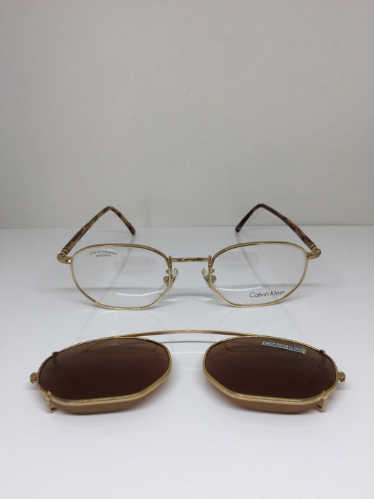 Vintage Calvin Klein CK 232 Gold Sunglasses - Super Vision Optical