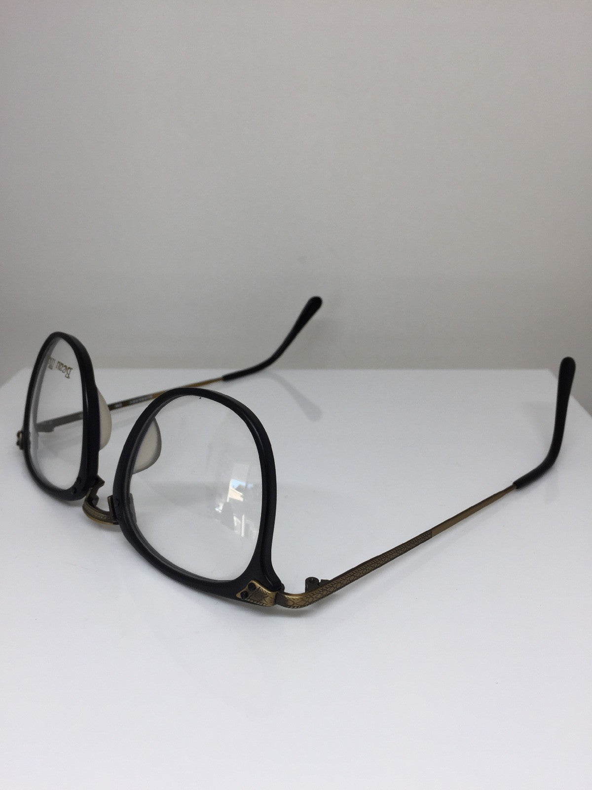 Vintage Beau Monde Collection Burberry Black Eyeglasses - Super Vision Optical