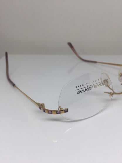 Vintage Daniel Swarovski S 036 Gold Eyeglasses - Super Vision Optical