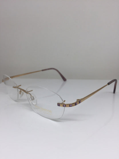 Vintage Daniel Swarovski S 036 Gold Eyeglasses - Super Vision Optical