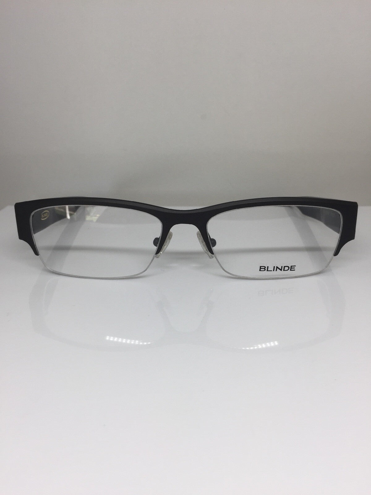 Vintage Blinde By Richard Walker Goin, Goin, Gone Gunmetal Eyeglasses - Super Vision Optical