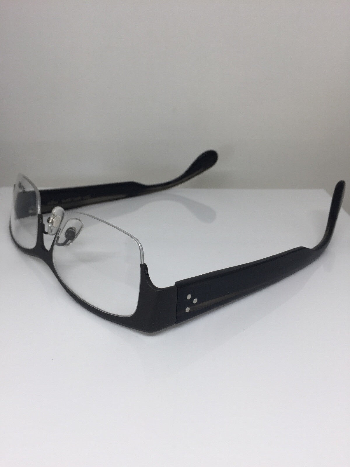 Vintage Blinde By Richard Walker Goin, Goin, Gone Gunmetal Eyeglasses - Super Vision Optical