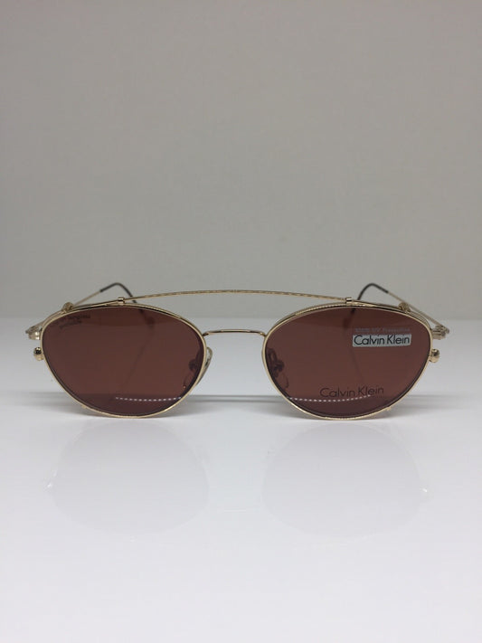 Vintage Calvin Klein CK 323 Gold Sunglasses - Super Vision Optical