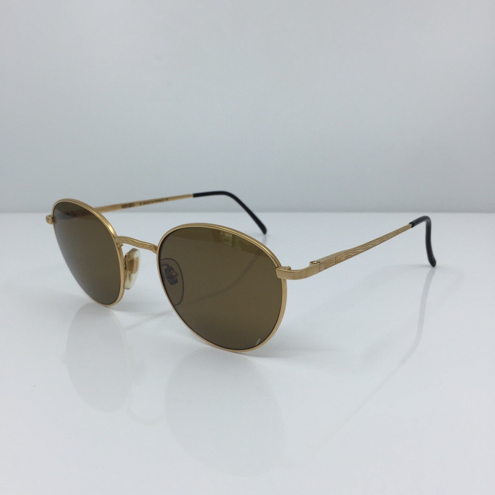 Vintage Kenzo Angora K. 1147 K. 43 Gold Sunglasses - Super Vision Optical