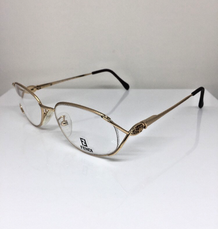 Vintage Fendi F82 GOLDEN GLIMMER Gold Sunglasses - Super Vision Optical