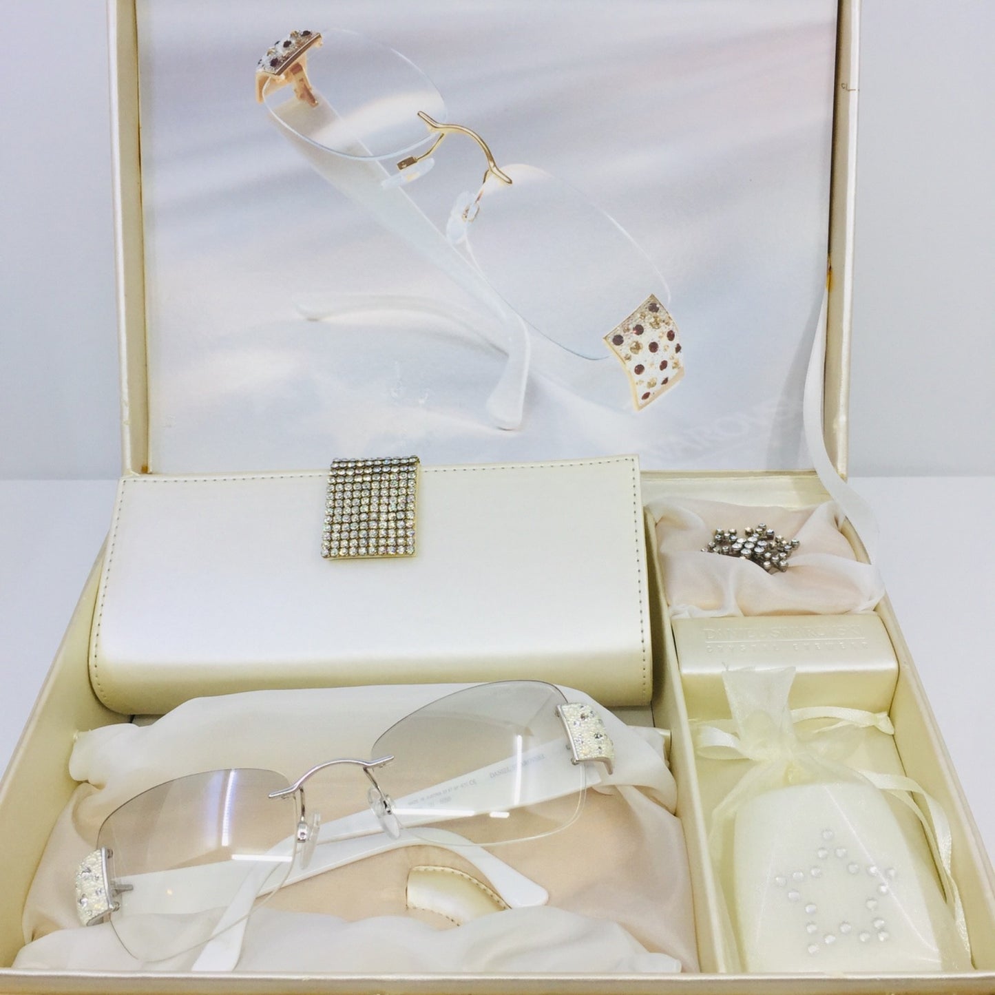 Vintage Daniel Swarovski S 630 6050 Gold Sunglasses - Super Vision Optical
