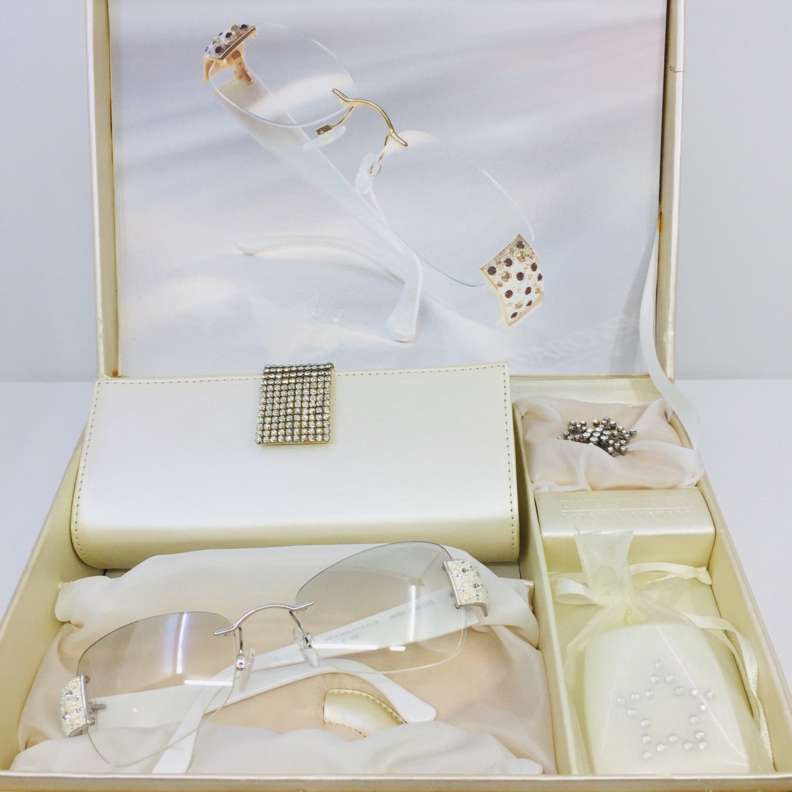 Vintage Daniel Swarovski S 630 6050 Gold Sunglasses - Super Vision Optical