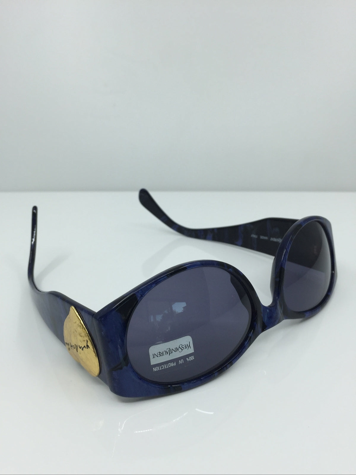 Vintage Saint Laurent YSL 6531 Blue Sunglasses - Super Vision Optical