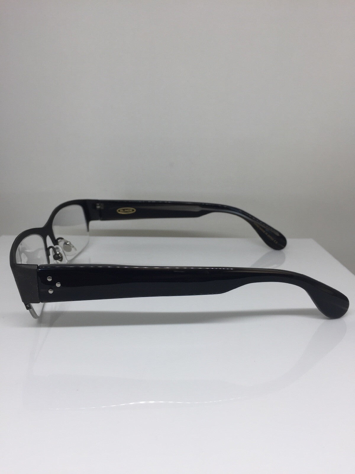 Vintage Blinde By Richard Walker Goin, Goin, Gone Gunmetal Eyeglasses - Super Vision Optical