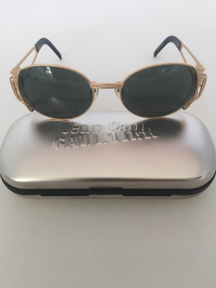 Vintage Jean Paul Gaultier JPG 58-6102 Gold Sunglasses - Super Vision Optical