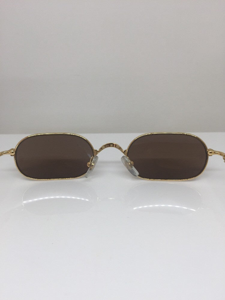 Vintage Cartier Cartier Orfy Thin Rim Gold Sunglasses - Super Vision Optical