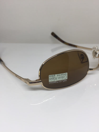 Vintage Calvin Klein CK 157-S Gold Sunglasses - Super Vision Optical