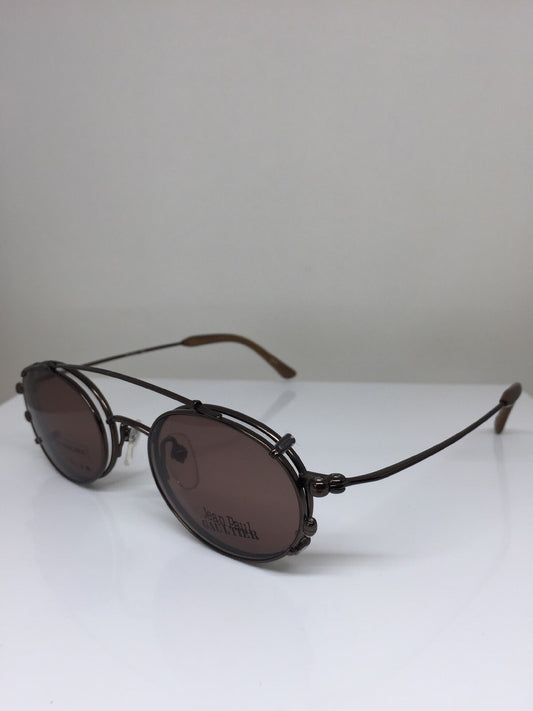 Vintage Jean Paul Gaultier JPG 55-0028 Brown Eyeglasses - Super Vision Optical