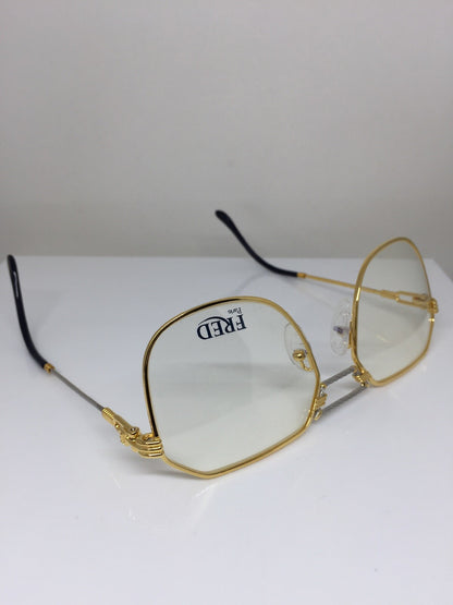 Vintage Fred Lunettes Cap Horn Gold Eyeglasses - Super Vision Optical