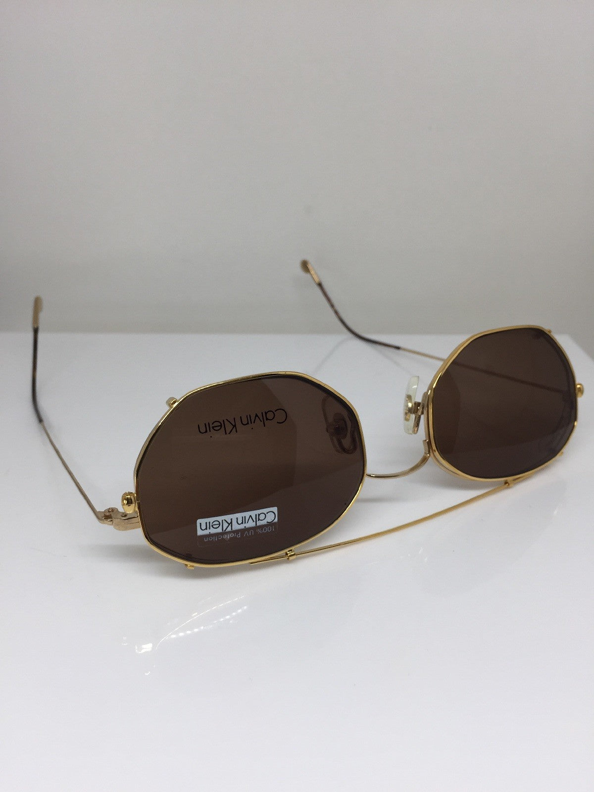 Vintage Calvin Klein CK 138 Gold Sunglasses - Super Vision Optical