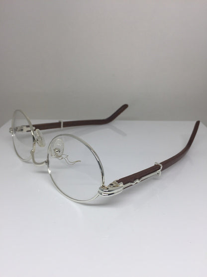Vintage Kashab by Seagull Kashab by Seagull 46 Silver Eyeglasses - Super Vision Optical