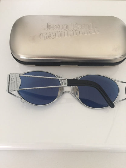 Vintage Jean Paul Gaultier JPG 58-6101 Silver Sunglasses - Super Vision Optical