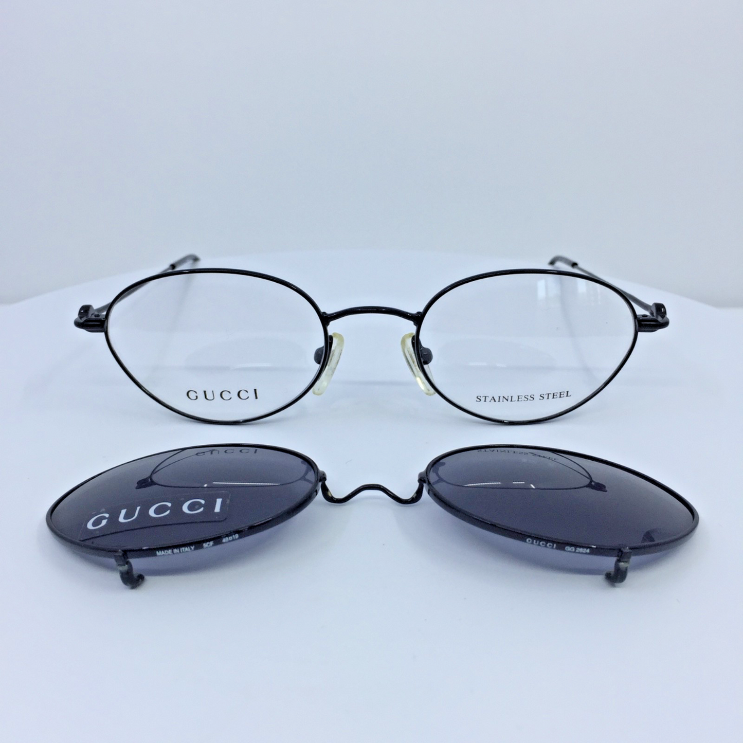 Vintage Gucci GG 2624 Silver Eyeglasses - Super Vision Optical