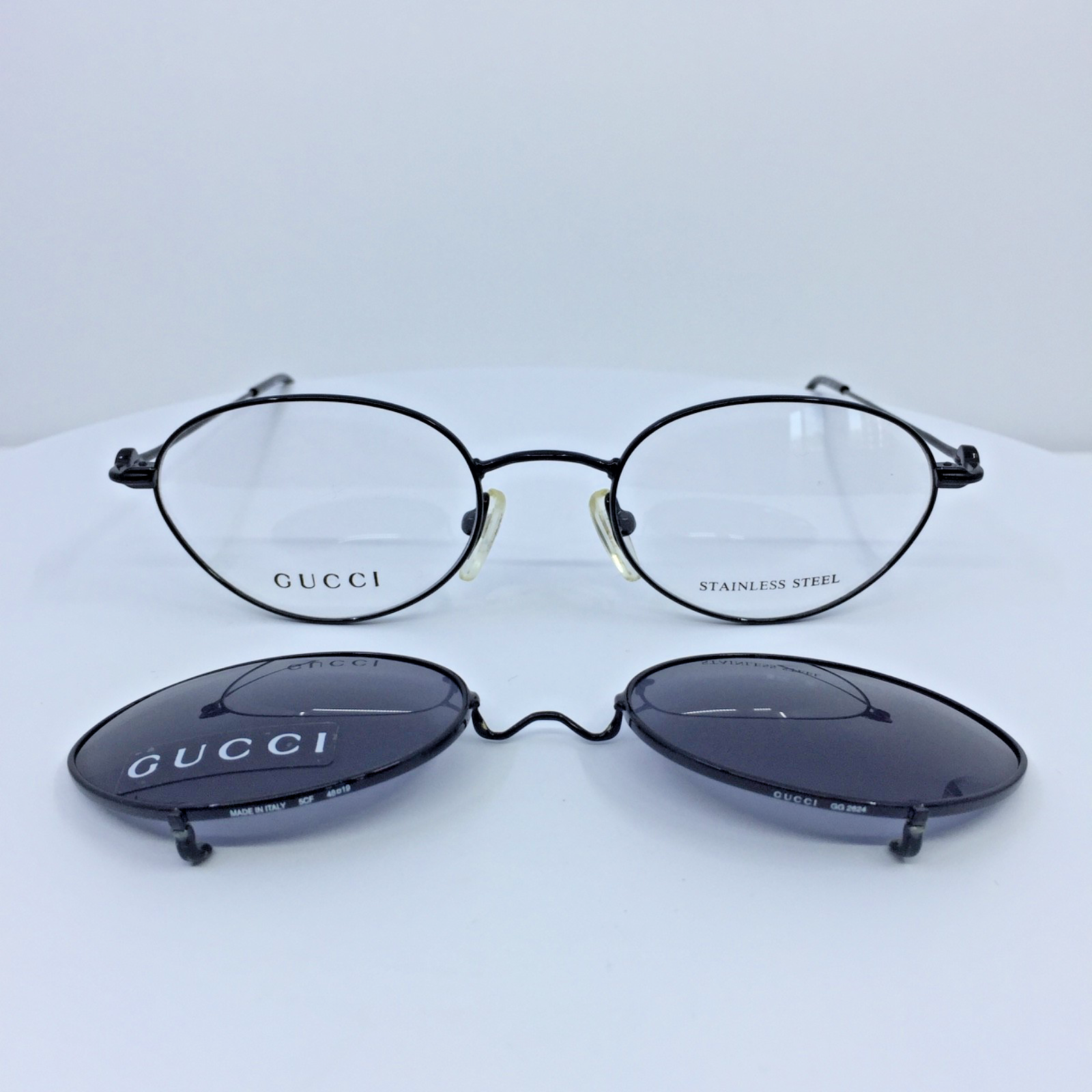 Vintage Gucci GG 2624 Silver Eyeglasses - Super Vision Optical
