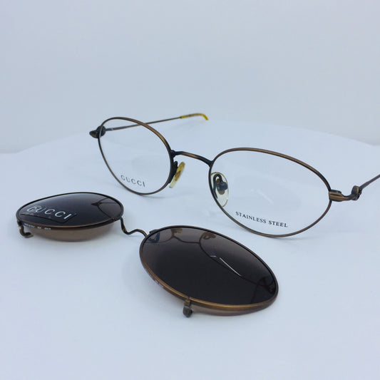 Vintage Gucci GG 2624 Brown Eyeglasses - Super Vision Optical