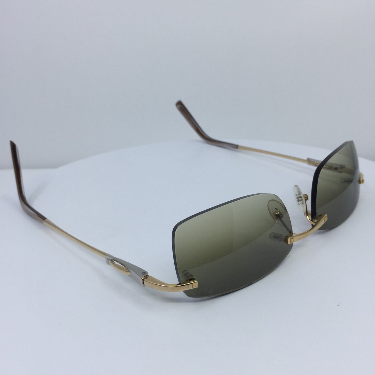 Vintage Fred Lunettes Fred Cayman F6 Solaire 201 Sunglasses Gold Sunglasses - Super Vision Optical
