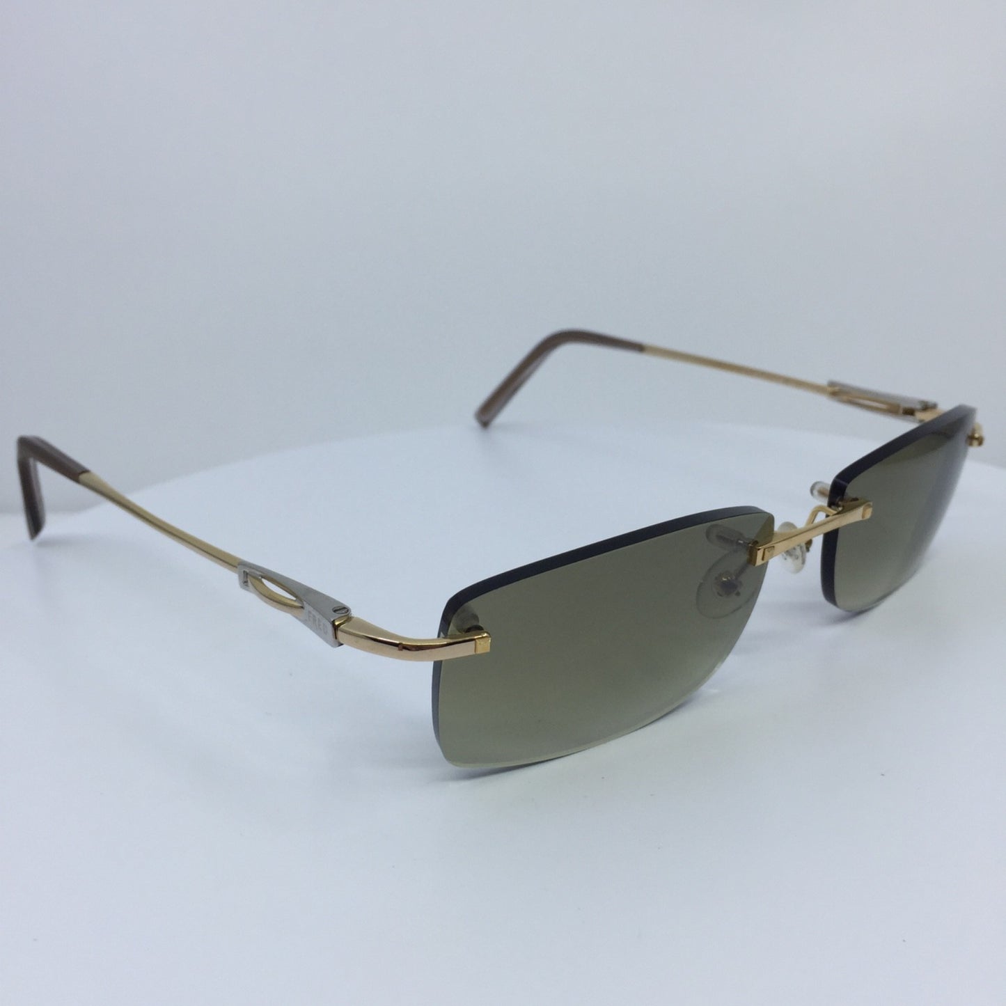 Vintage Fred Lunettes Fred Cayman F6 Solaire 201 Sunglasses Gold Sunglasses - Super Vision Optical