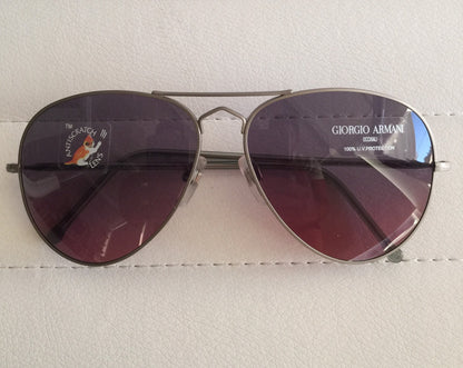 Vintage Giorgio Armani GA 615-S Gunmetal Sunglasses - Super Vision Optical
