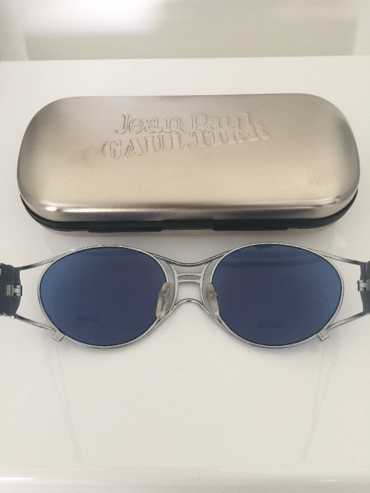 Vintage Jean Paul Gaultier JPG 58-6101 Silver Sunglasses - Super Vision Optical