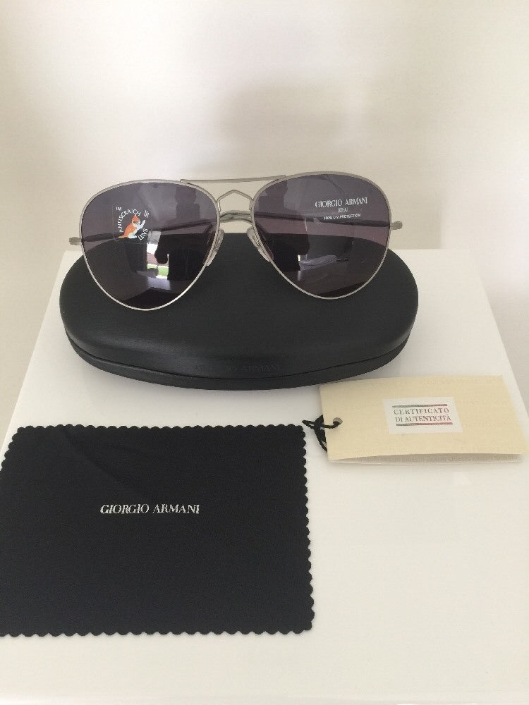 Vintage Giorgio Armani GA 615-S Gunmetal Sunglasses - Super Vision Optical
