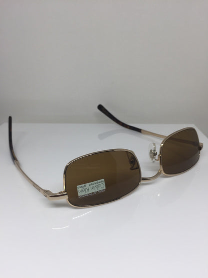 Vintage Calvin Klein CK 158-S Gold Sunglasses - Super Vision Optical