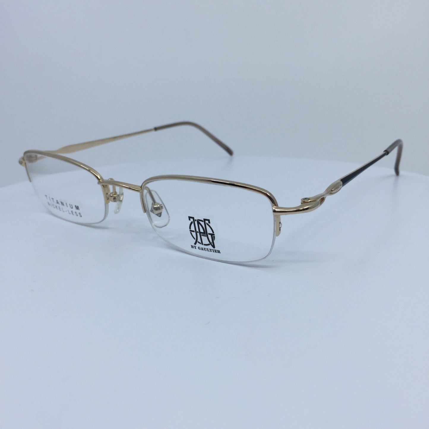 Vintage Jean Paul Gaultier JPG 57-0030 Gold Eyeglasses - Super Vision Optical