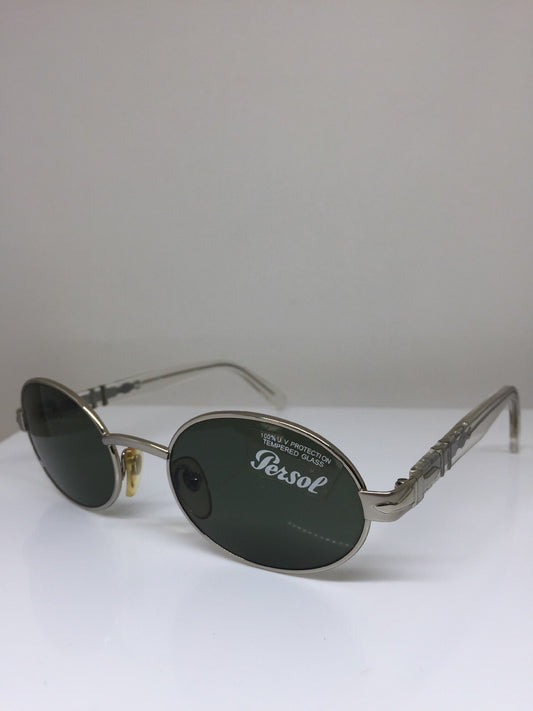 Vintage Persol PE 2022-S Silver Sunglasses - Super Vision Optical