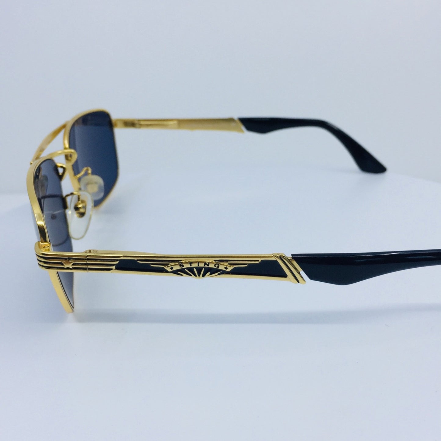 Vintage STING by Colors in Optics N. 4130 Gold Sunglasses - Super Vision Optical