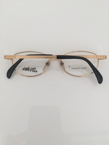 Vintage Jean Paul Gaultier JPG 55-8174 Gold Eyeglasses - Super Vision Optical