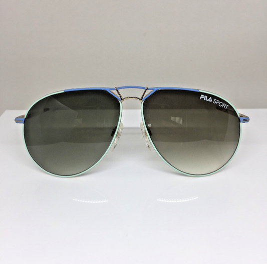Vintage Fila Sport FILA 8802 Blue Sunglasses - Super Vision Optical