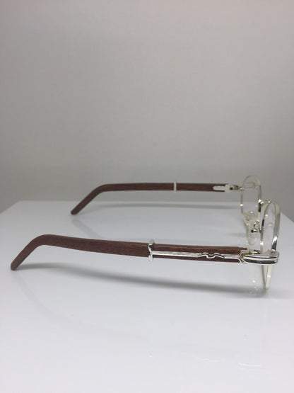 Vintage Kashab by Seagull Kashab by Seagull 46 Silver Eyeglasses - Super Vision Optical