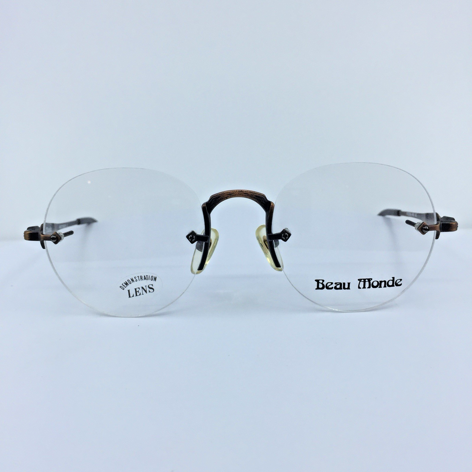 Vintage Beau Monde Collection Westbury Brown Eyeglasses - Super Vision Optical