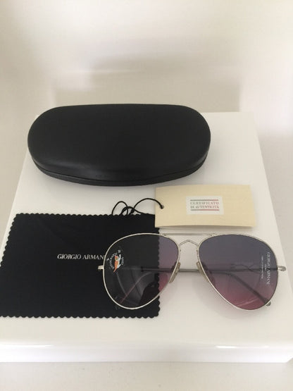 Vintage Giorgio Armani GA 615 S Silver Sunglasses - Super Vision Optical