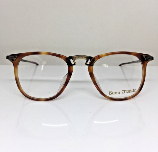 Vintage Beau Monde Collection Berry Tortoise Eyeglasses - Super Vision Optical