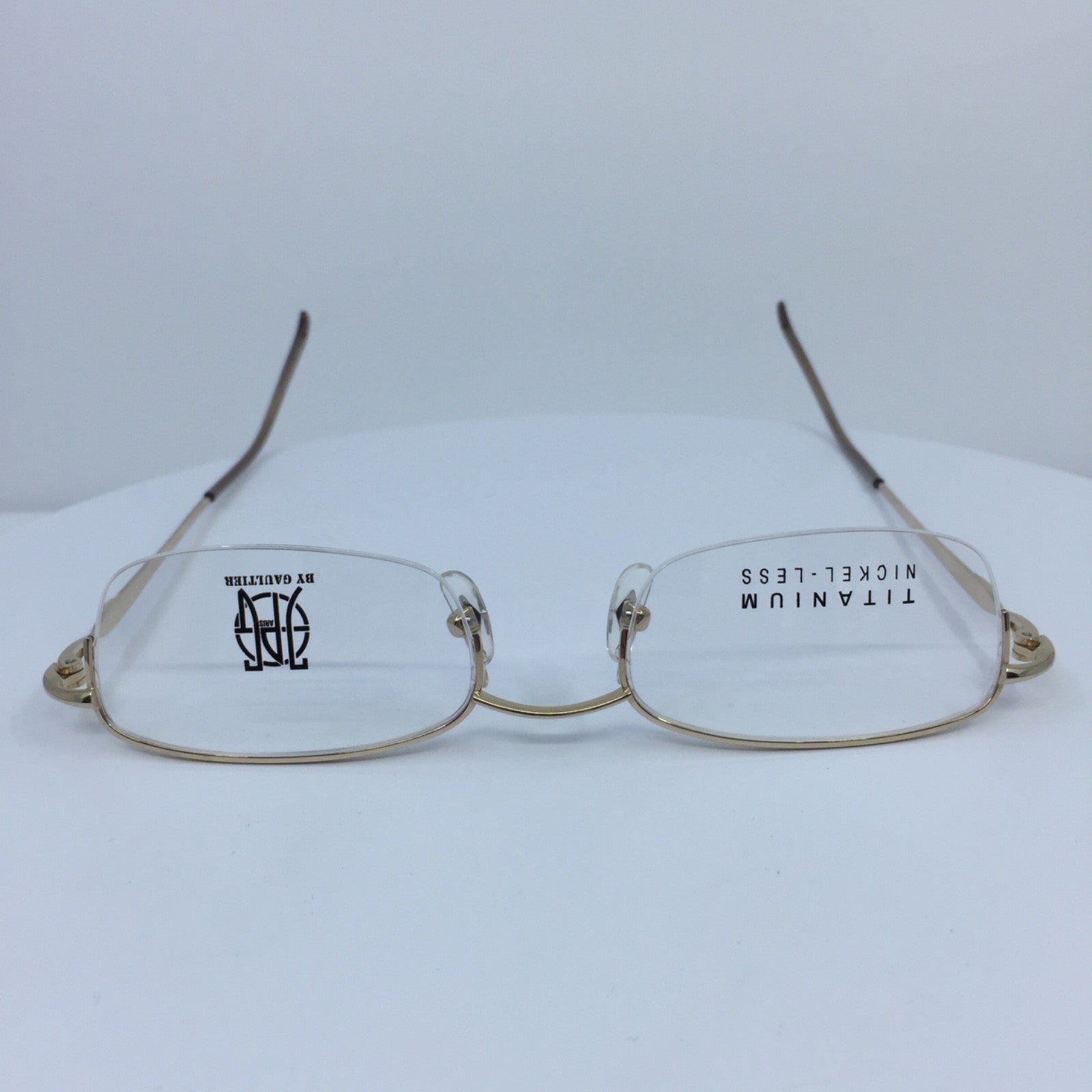 Vintage Jean Paul Gaultier JPG 57-0030 Gold Eyeglasses - Super Vision Optical