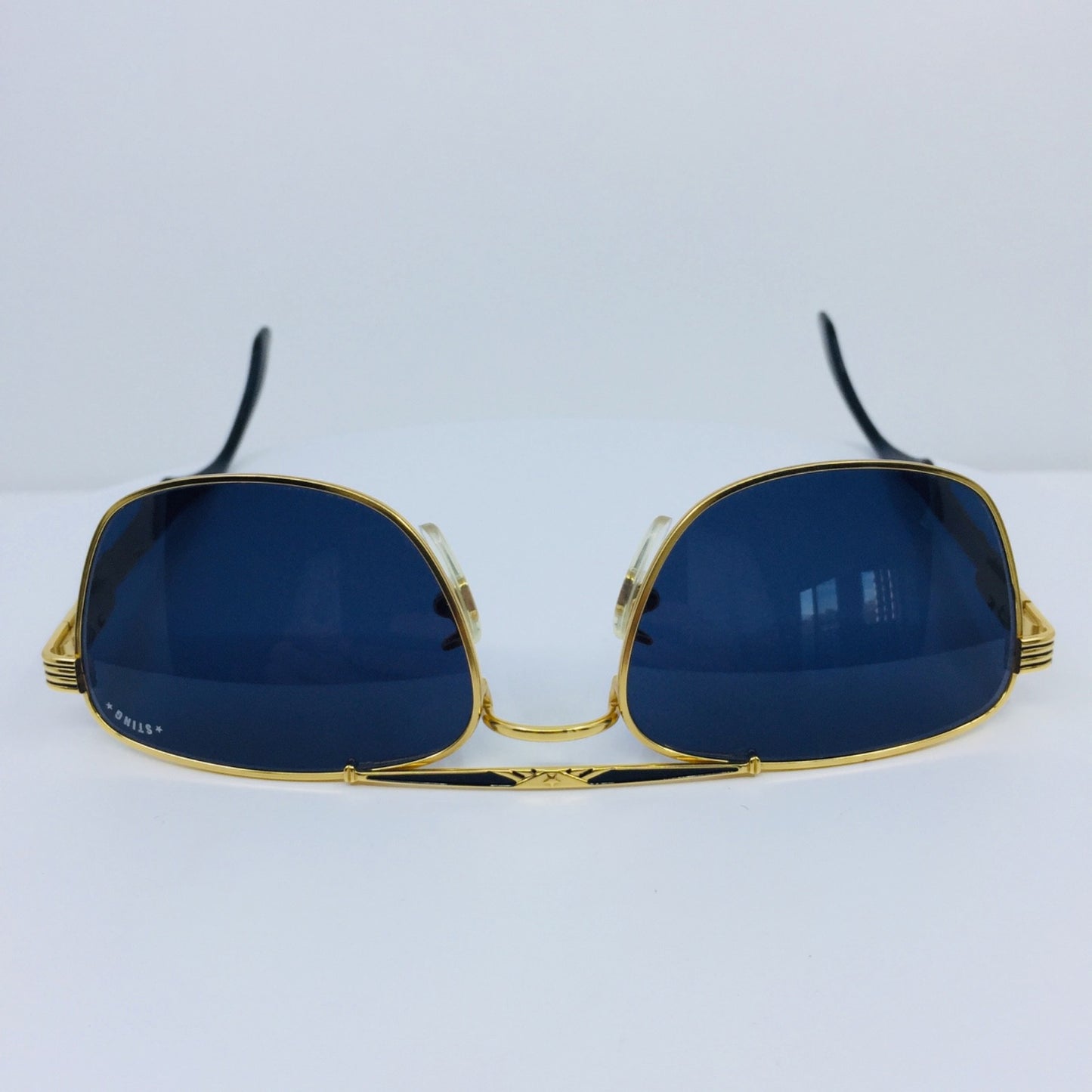 Vintage STING by Colors in Optics N. 4130 Gold Sunglasses - Super Vision Optical