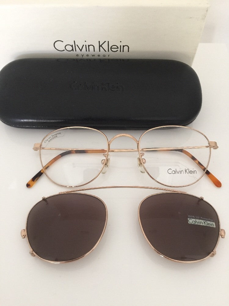 Vintage Calvin Klein CK 226 Gold Sunglasses - Super Vision Optical