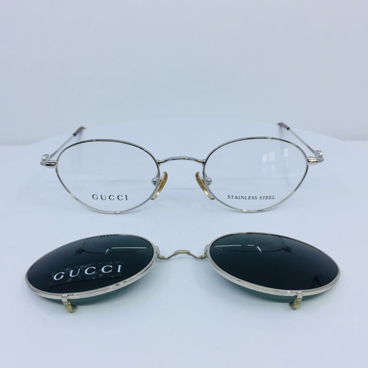 Vintage Gucci GG 2624 Silver Eyeglasses - Super Vision Optical