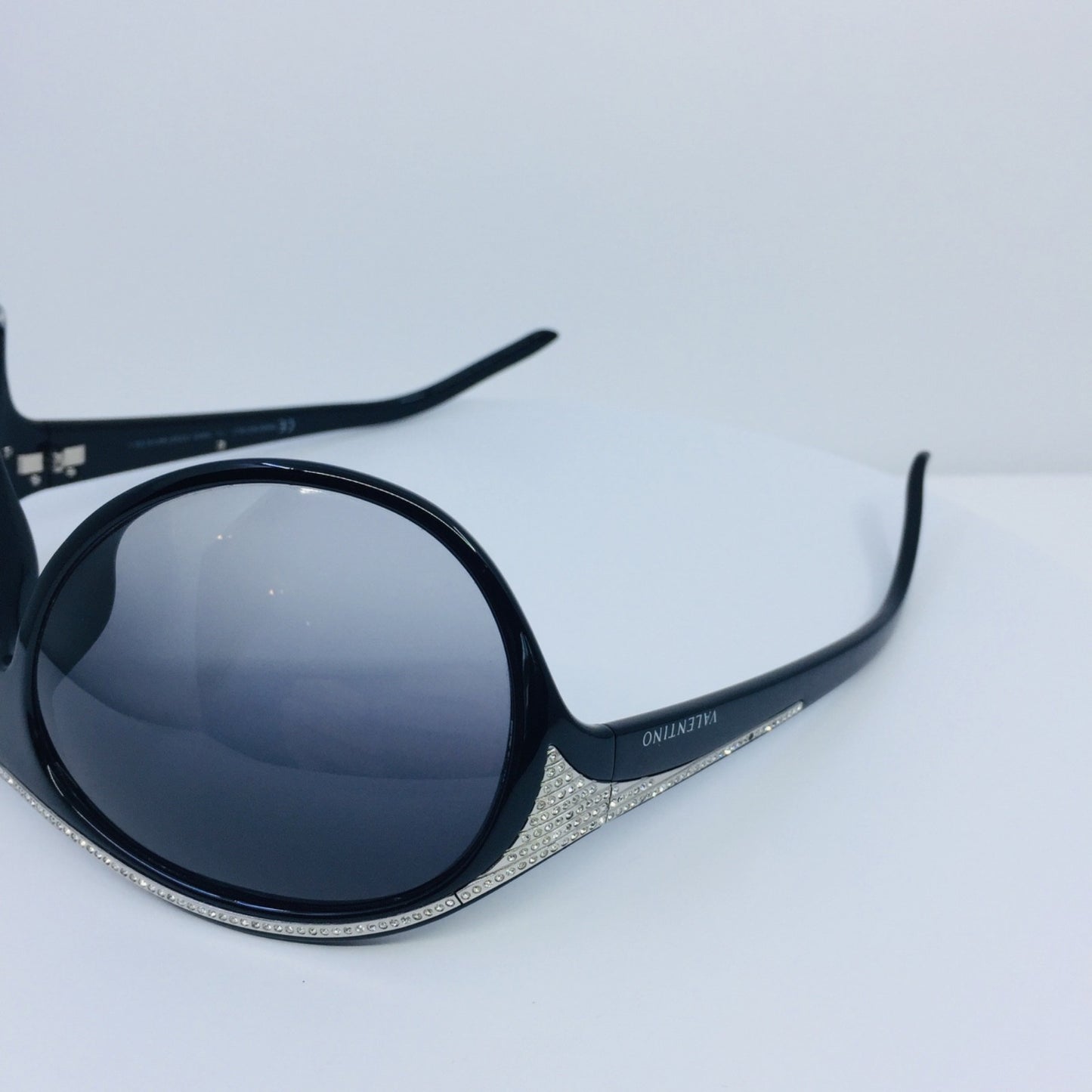 Vintage Valentino V 5445/S Black Sunglasses - Super Vision Optical