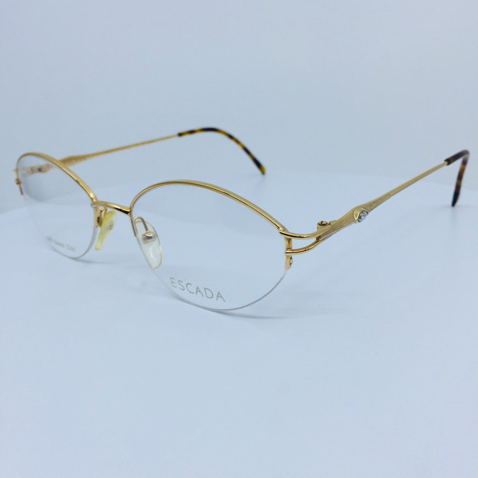 Vintage ESCADA E 0164 Gold Eyeglasses - Super Vision Optical