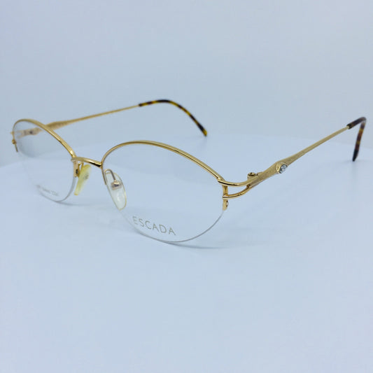 Vintage ESCADA E 0164 Gold Eyeglasses - Super Vision Optical